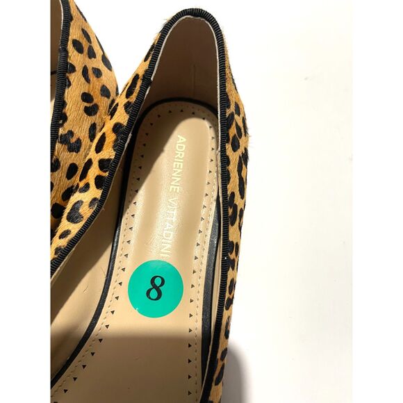 Adrienne Vittadini Ballet flats animal prints brown loafers comfy women's 8 - Picture 4 of 8